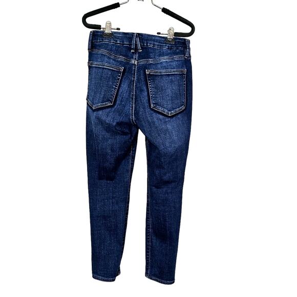 Good American Distressed Dark Wash Skinny Jeans - Picture 8 of 11